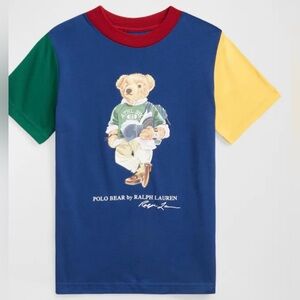 Boy's Printed Jersey Polo
Bear Shirt, Size 4